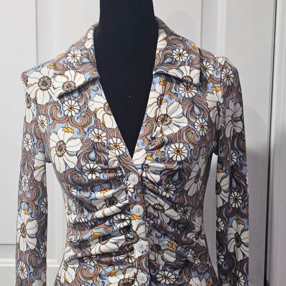 Maeve floral long sleeve topsize XS - Picture 2 of 12